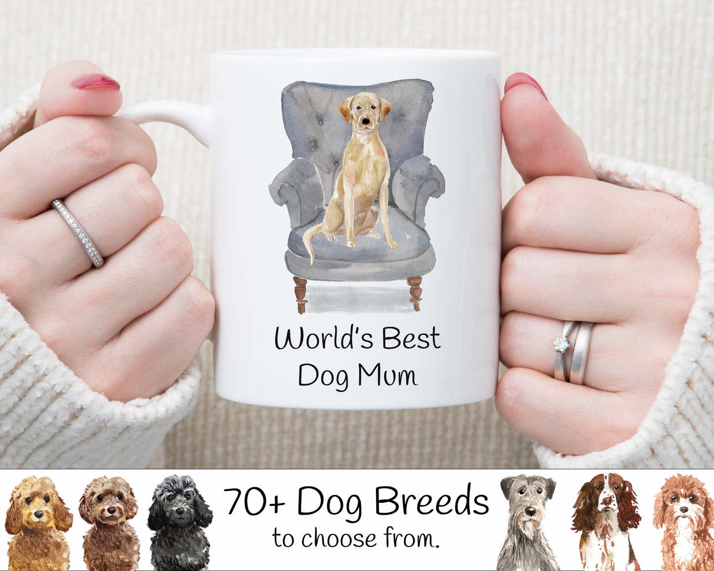 Dog Mum Mug (Lots of Dog Breeds to choose from)