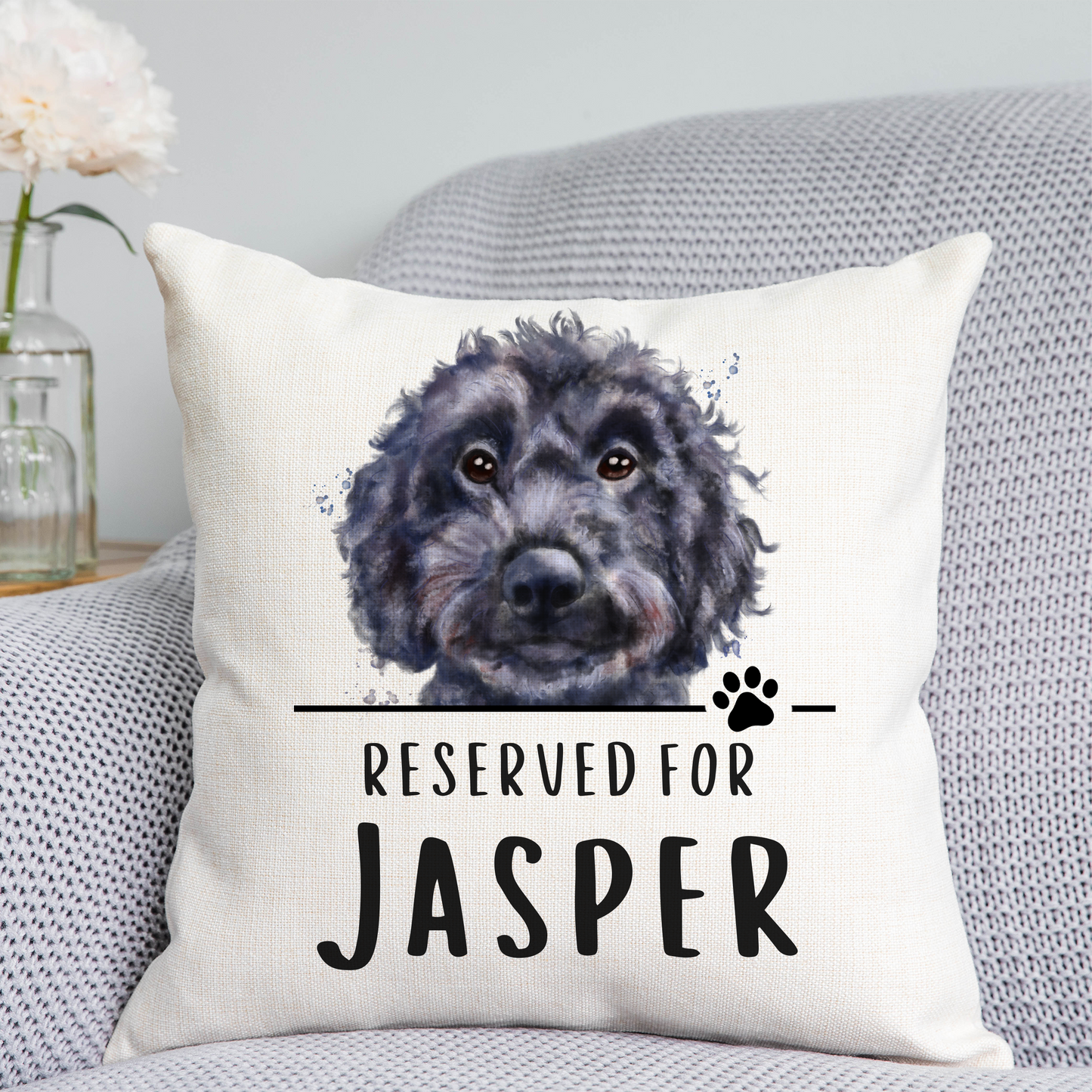 Cockapoo Reserved For Dog Cushion