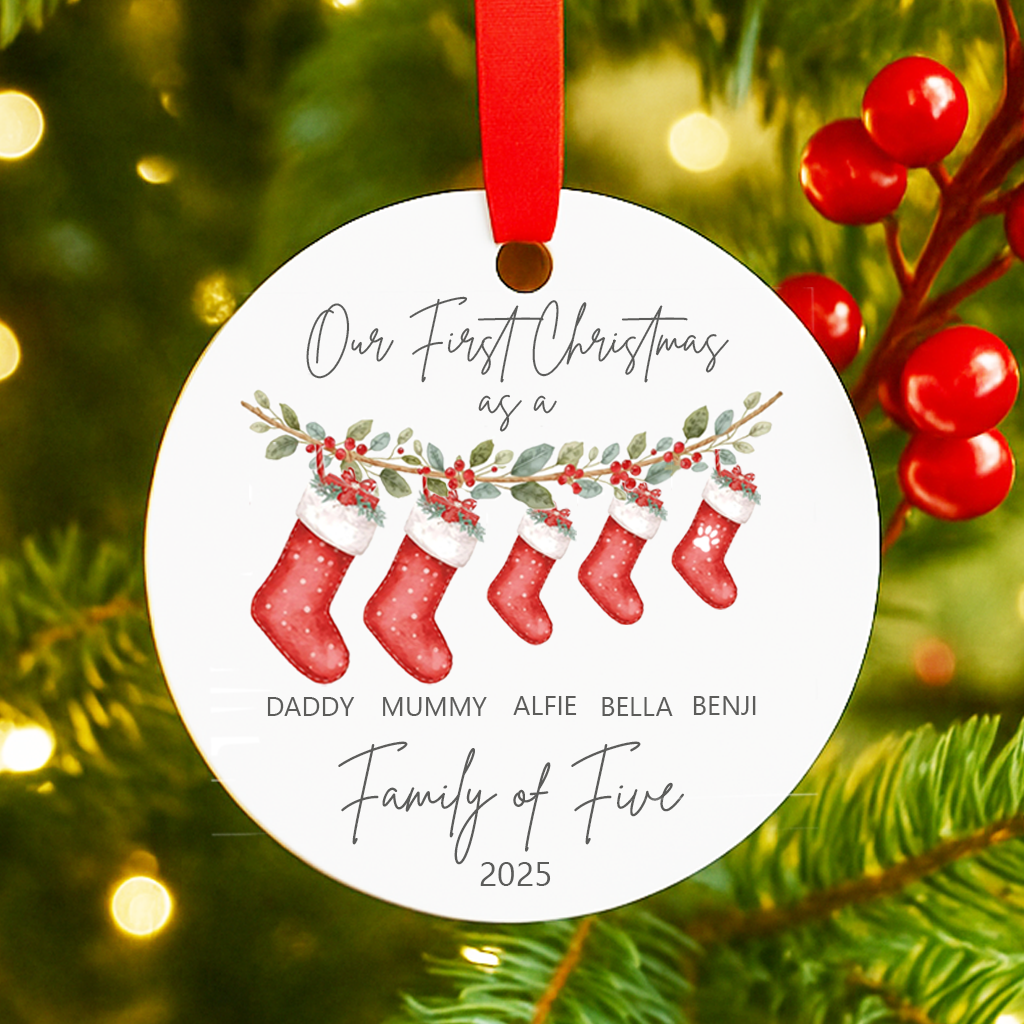 First Christmas as a Family of ....Decoration