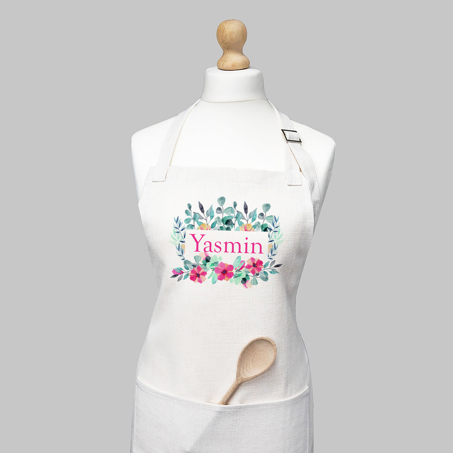 Floral Name Apron