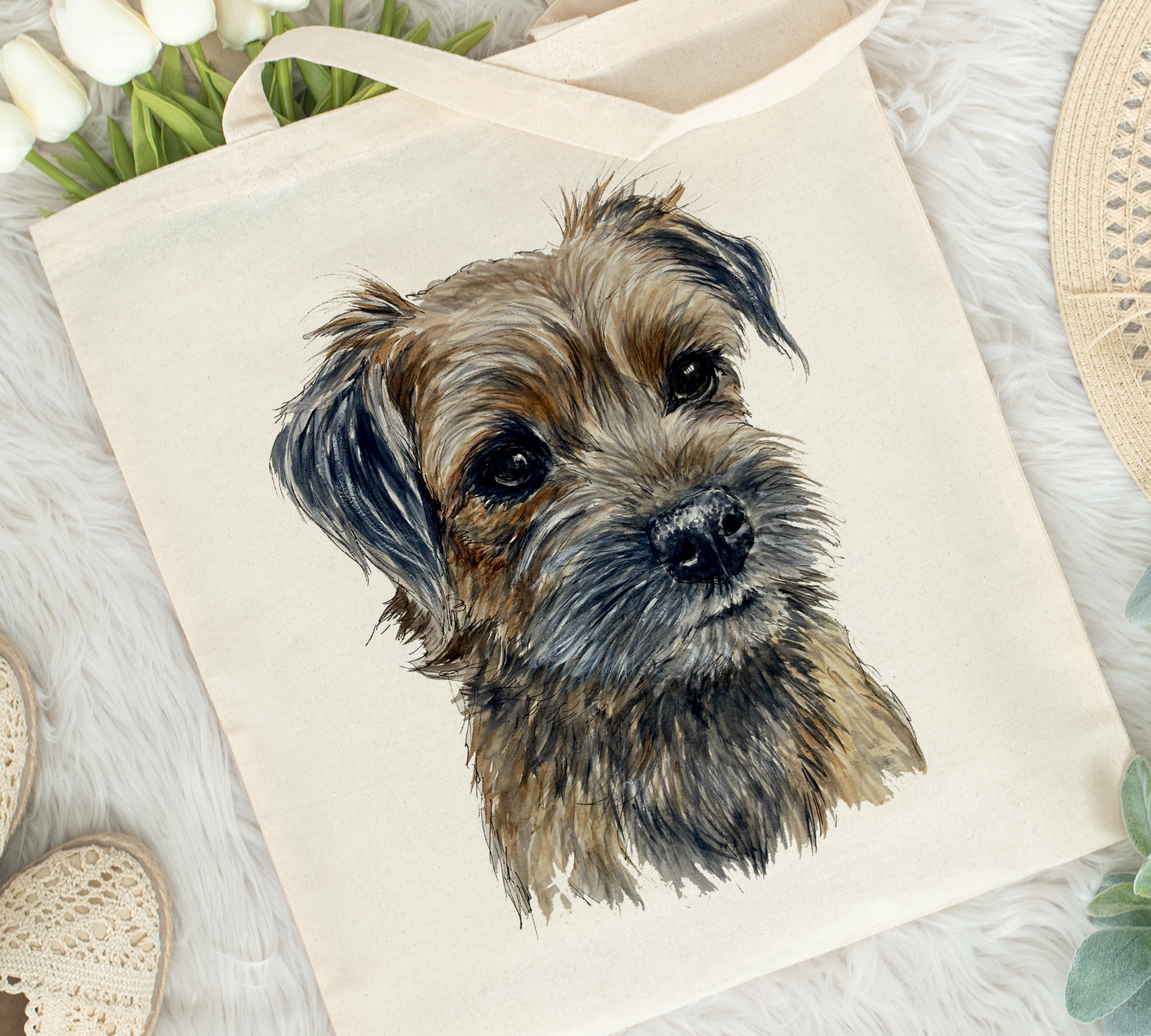 Borde Terrier Tote Bag