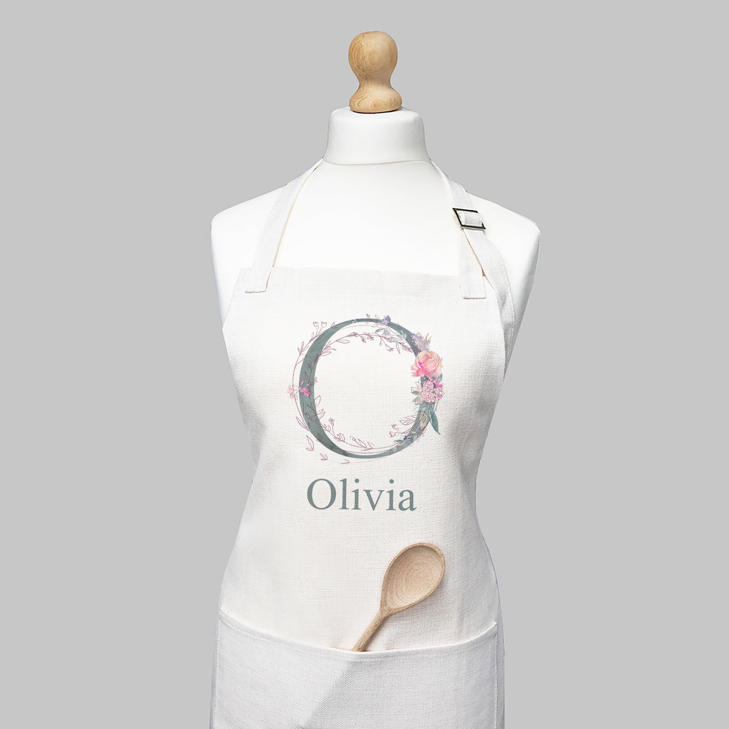 Floral Name Apron