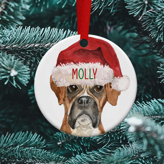 Boxer Christmas Bauble