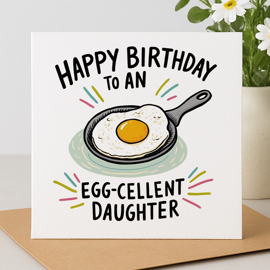 Egg-cellent Daughter Birthday Card