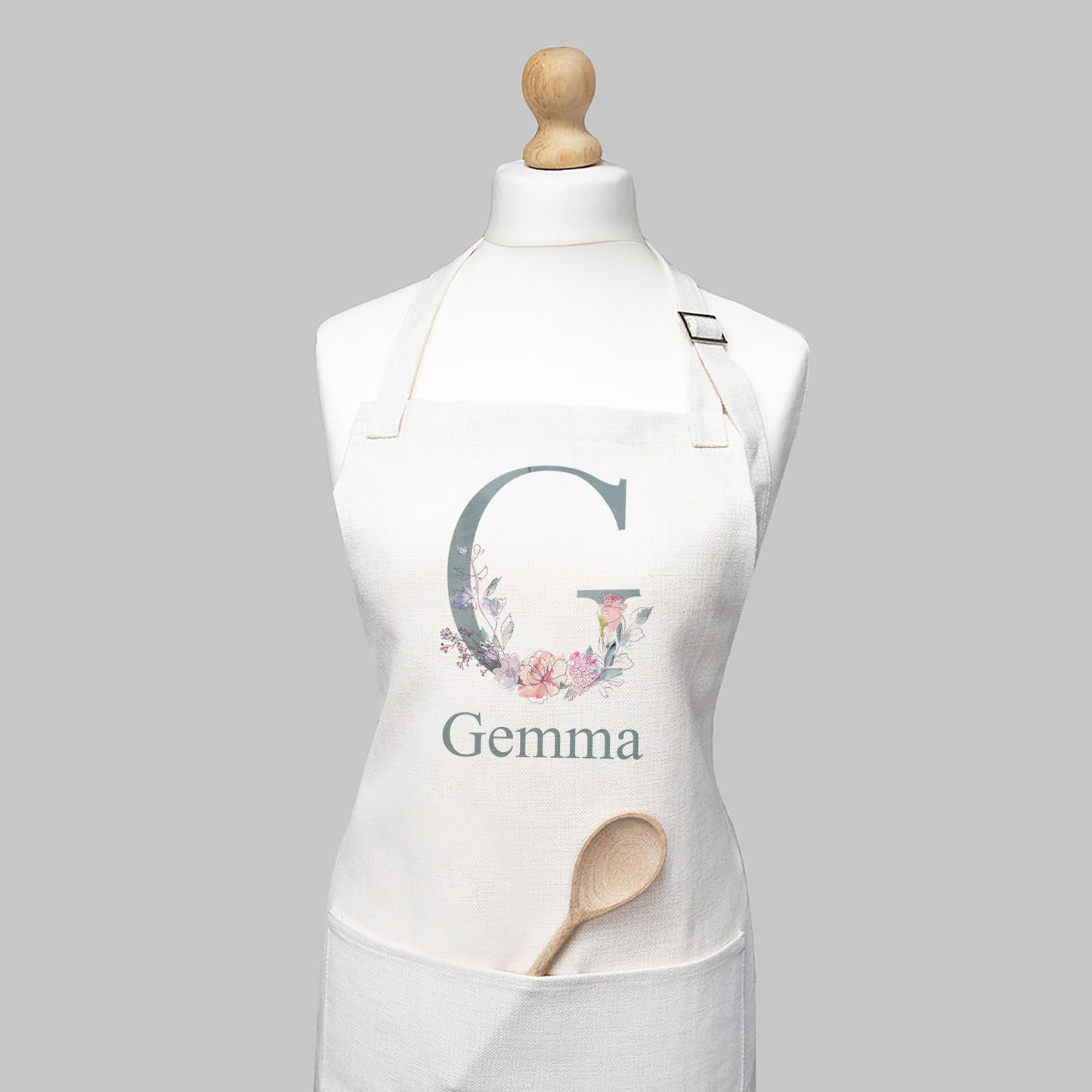 Floral Name Apron