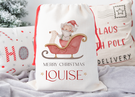 Personalised Santa Christmas Sack