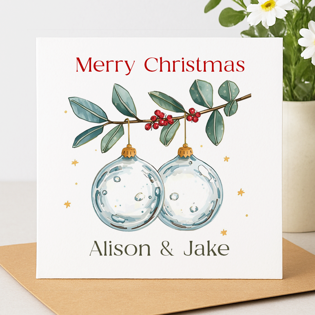 Personalised Special Couple Christmas Card