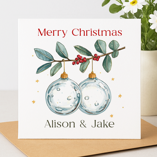 Personalised Special Couple Christmas Card