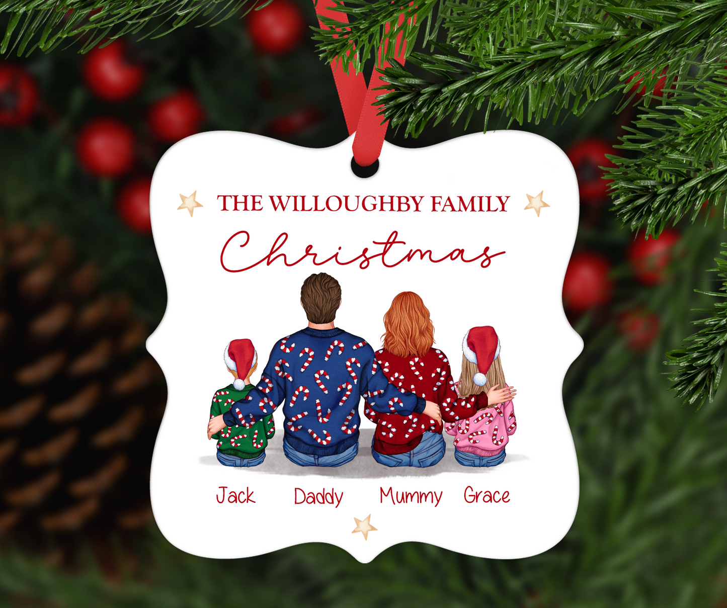 Personalised Family Bauble