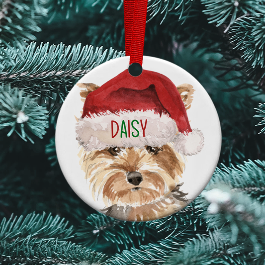 Yorkshire Terrier Christmas Bauble