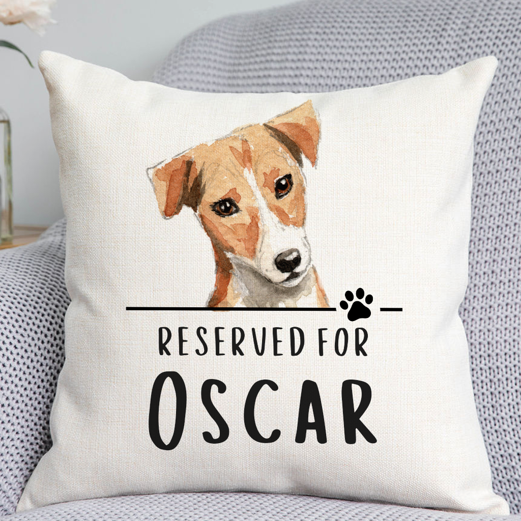 Jack Russell Reserved For Dog Cushion