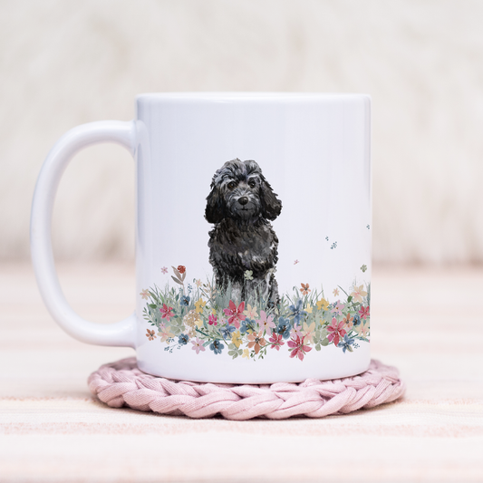 Cockapoo Floral Wrap Mug