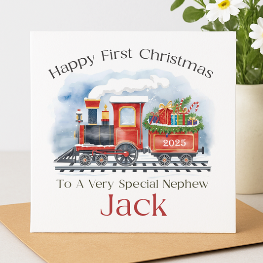 Personalised 1st Christmas Card