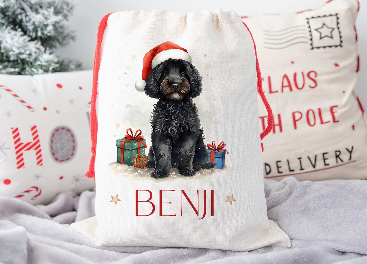 Cockapoo Christmas Sack