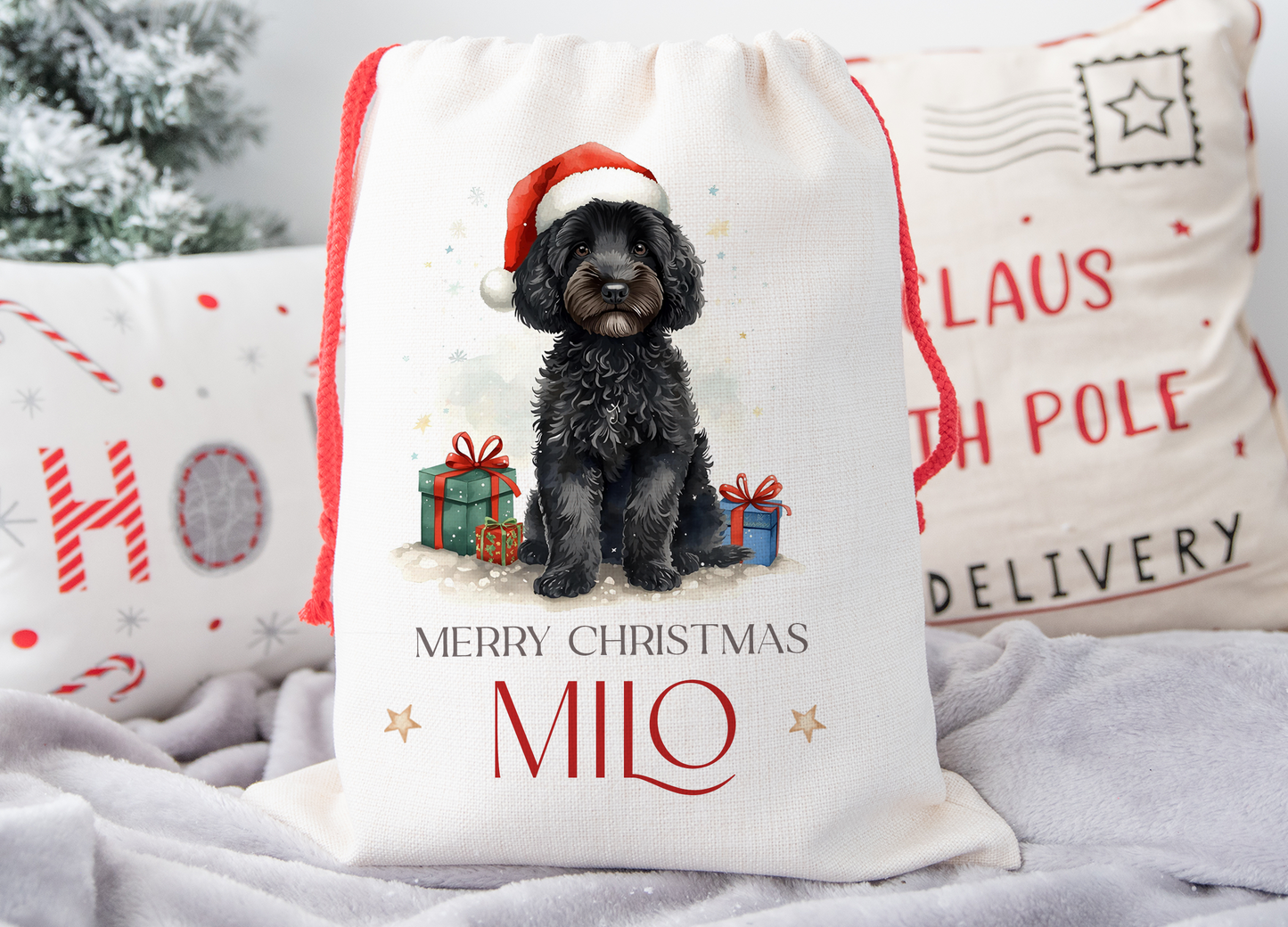 Cockapoo Christmas Sack