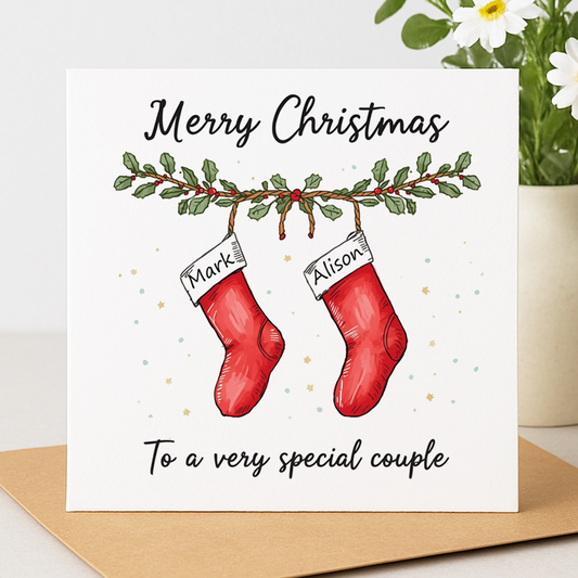 Personalised Special Couple Christmas Card