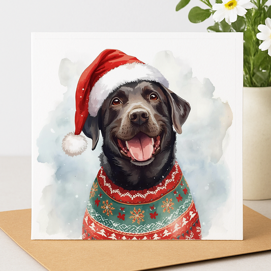 Labrador Christmas Card