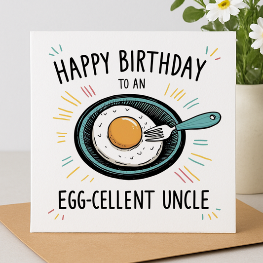 Egg-cellent Uncle Card