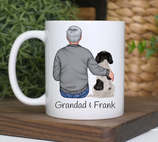 Customisable Man & Dog Mug