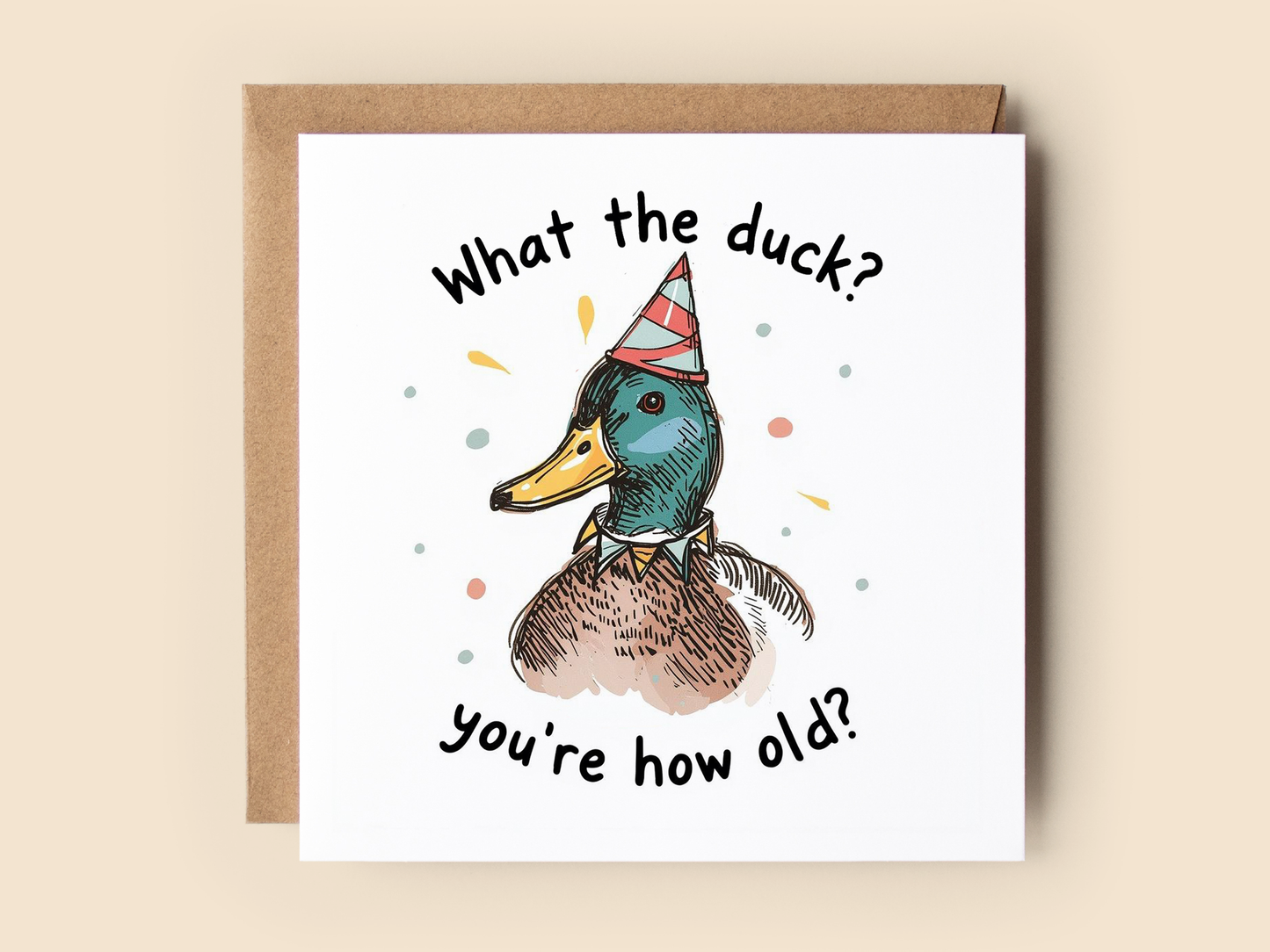 Funny Duck Birthday Card