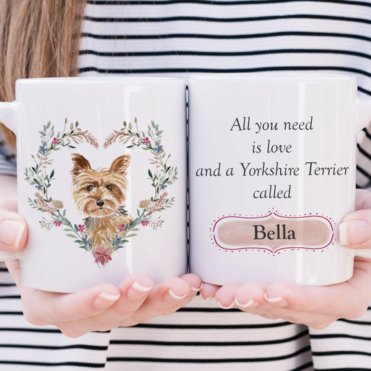 Love and a Yorkshire Terrier Mug