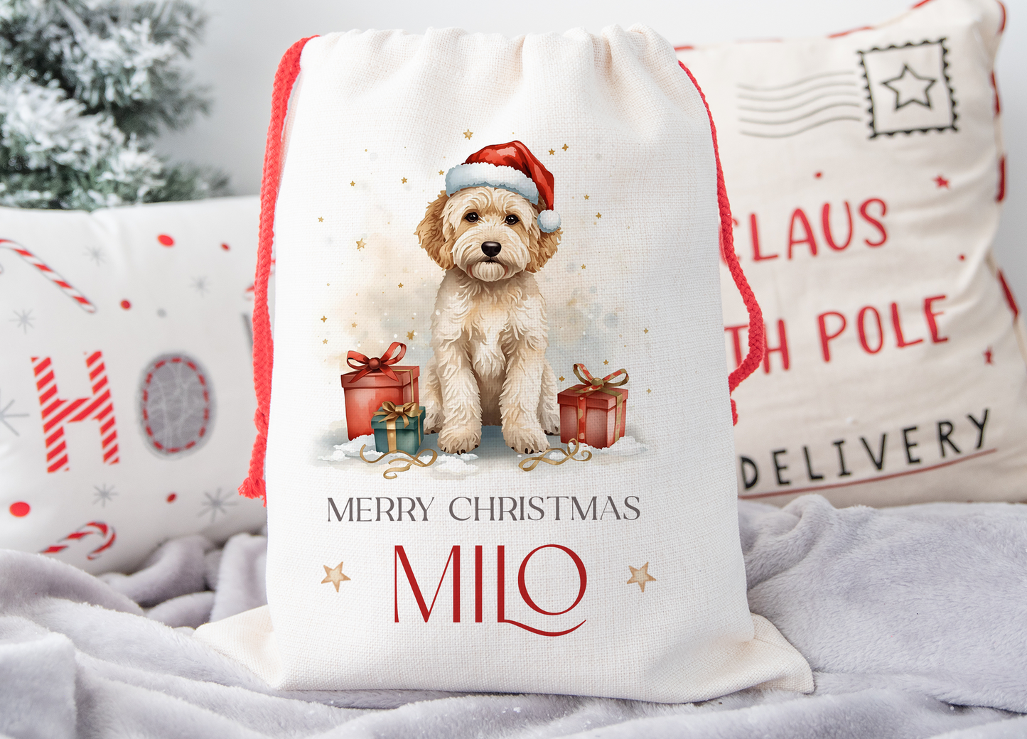 Cockapoo Christmas Sack