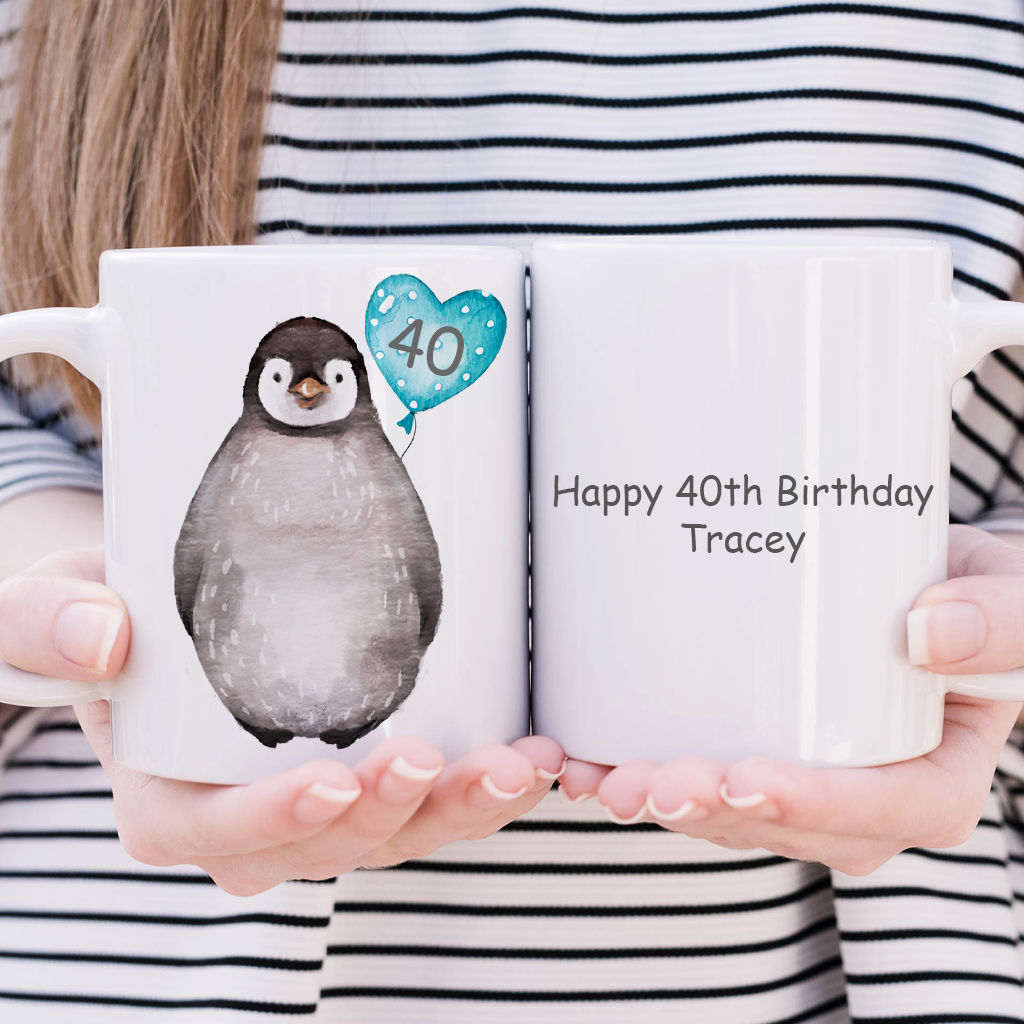 Penguin Age Balloon Mug