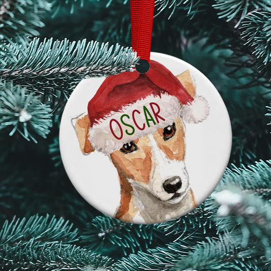 Jack Russell Christmas Bauble