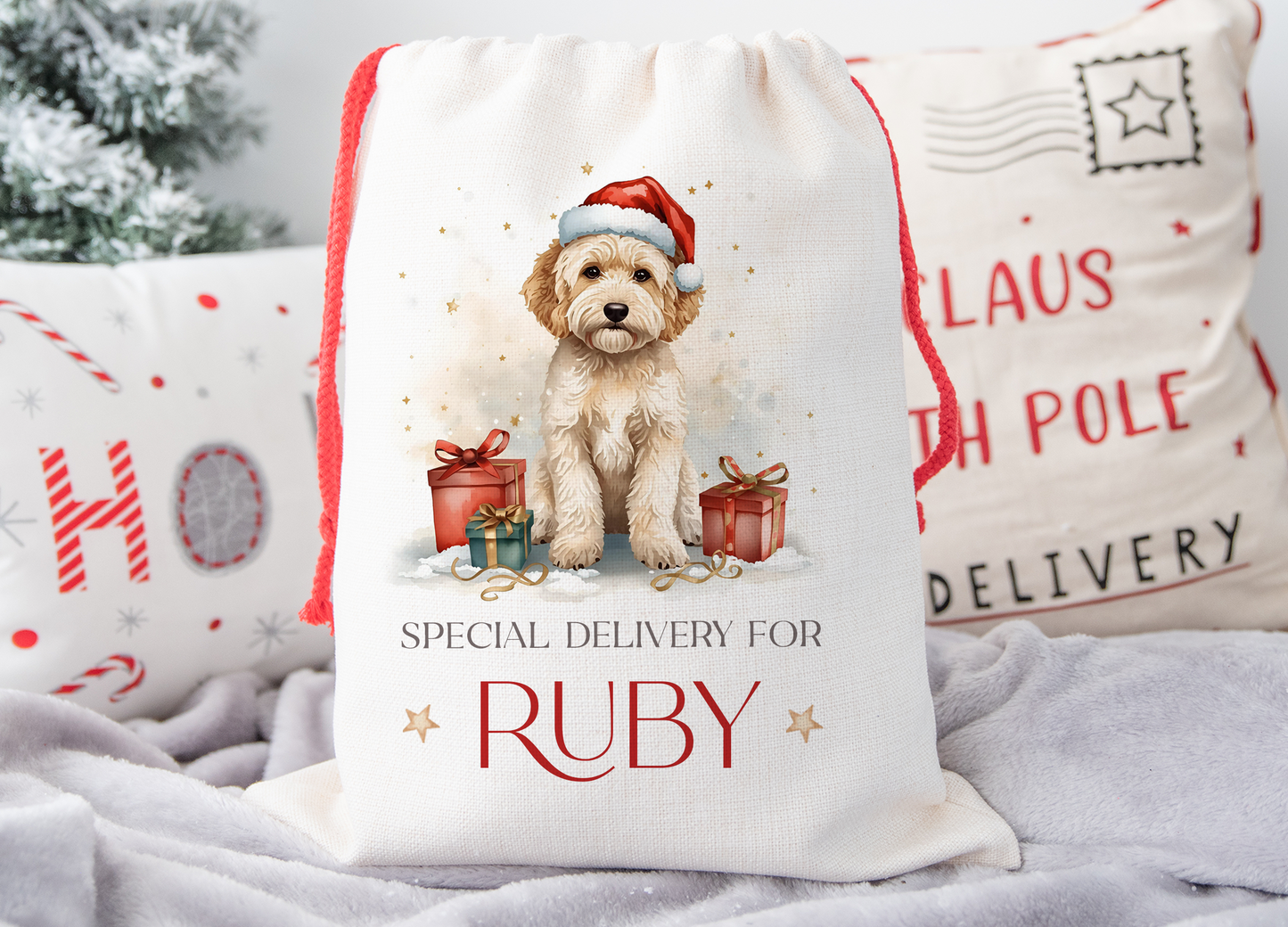Cockapoo Christmas Sack