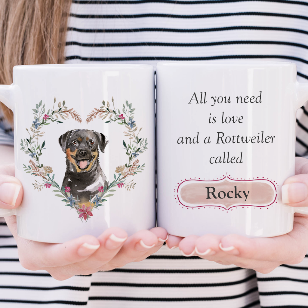 Love and a Rottweiler Mug