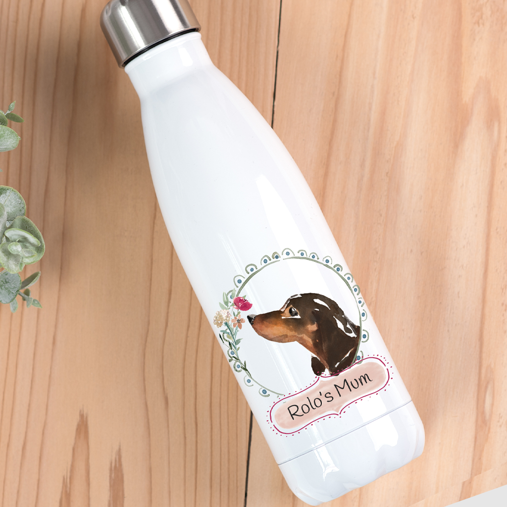 Personalised Dachshund Drinks Bottle