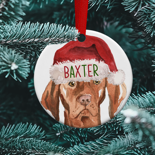 Vizsla Christmas Bauble