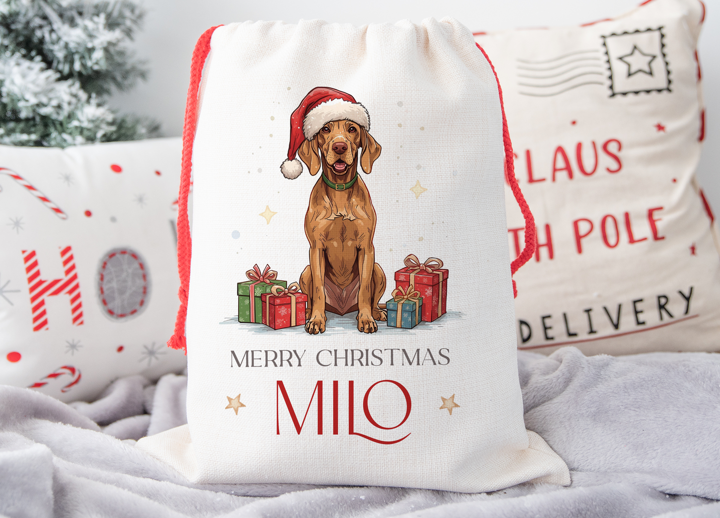 Vizsla Christmas Sack