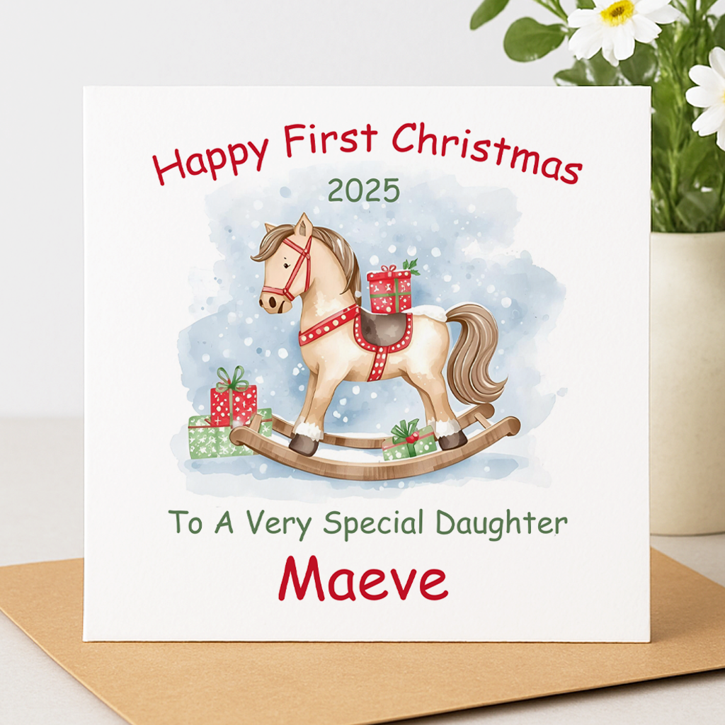 Personalised 1st Christmas Card