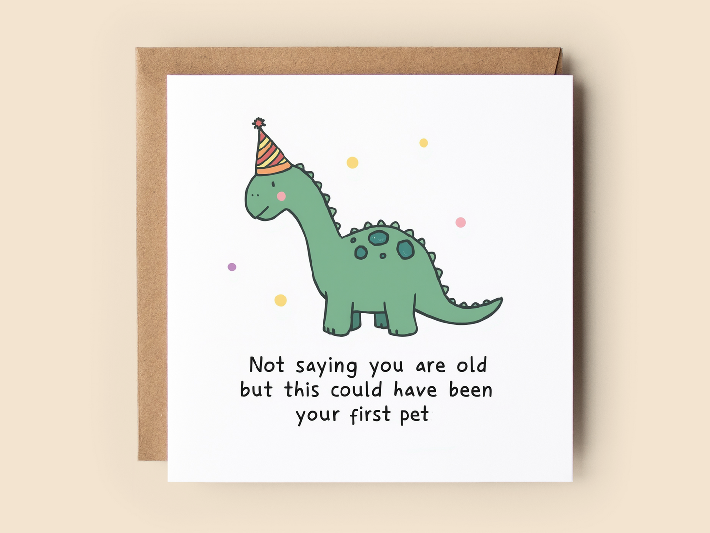 Funny Dinosaur Birthday Card