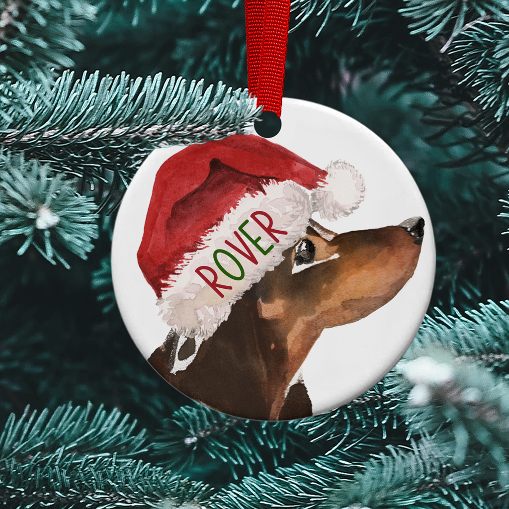 Dachshund Christmas Bauble