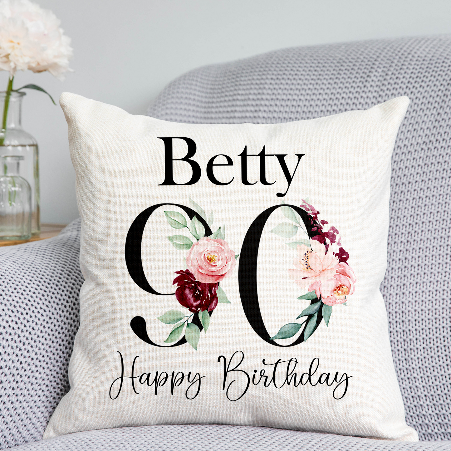 90th Birthday Cushion