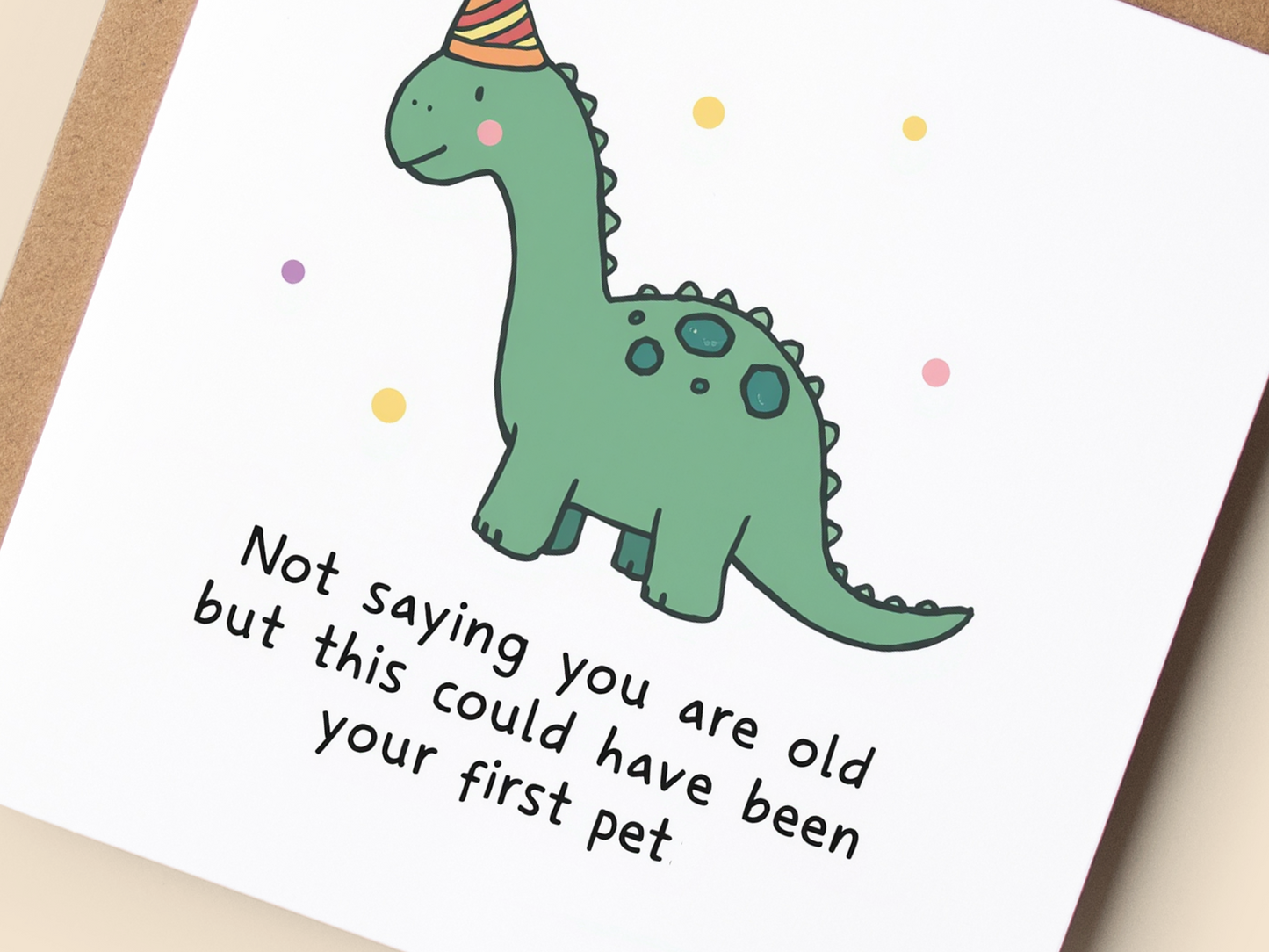 Funny Dinosaur Birthday Card
