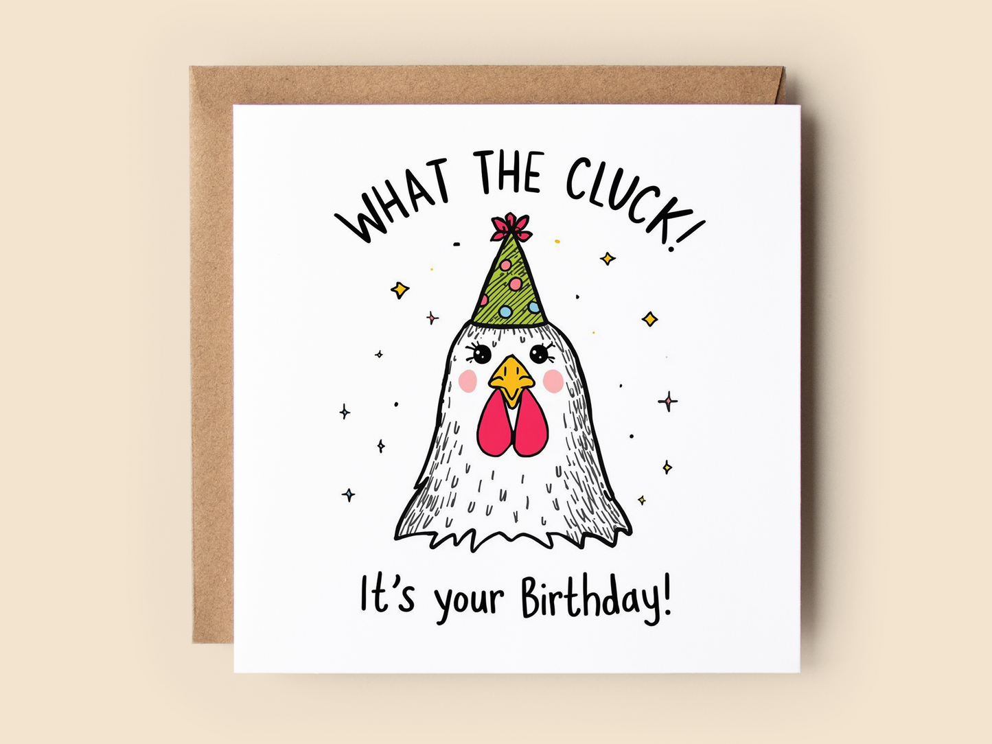 Funny Chicken Birthday Card