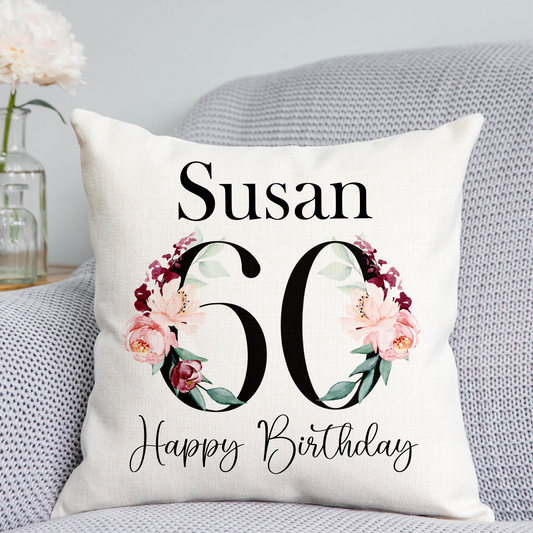 60th Birthday Cushion