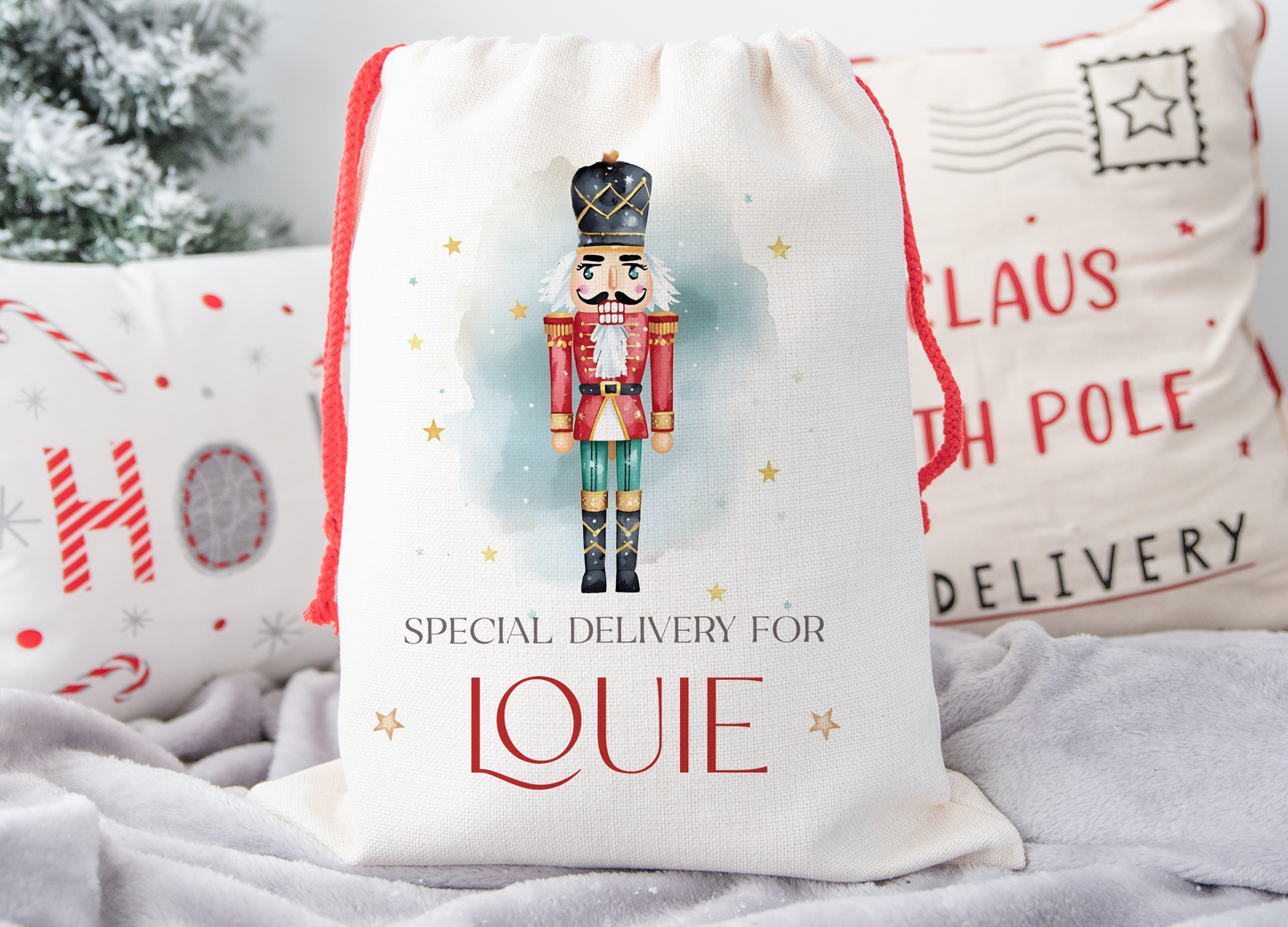 Personalised Nutcracker Christmas Sack