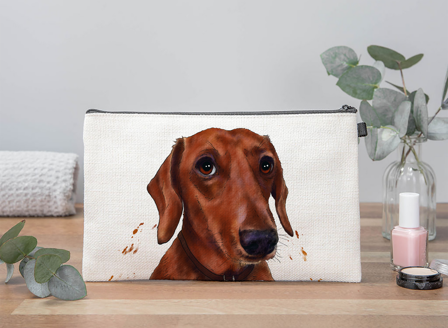 Dachshund Makeup Bag