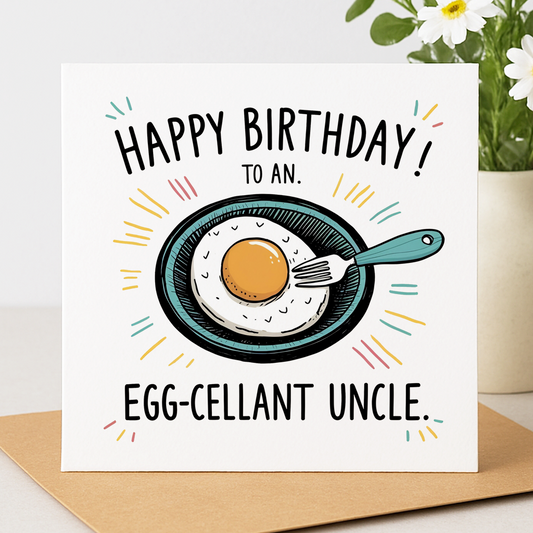 Egg-cellent Uncle Card