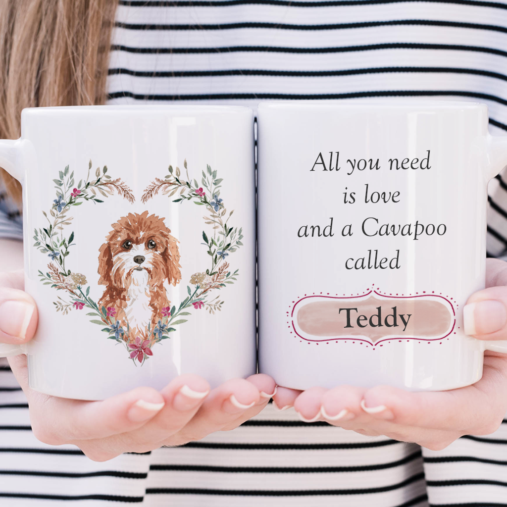 Love and a Cavapoo Mug