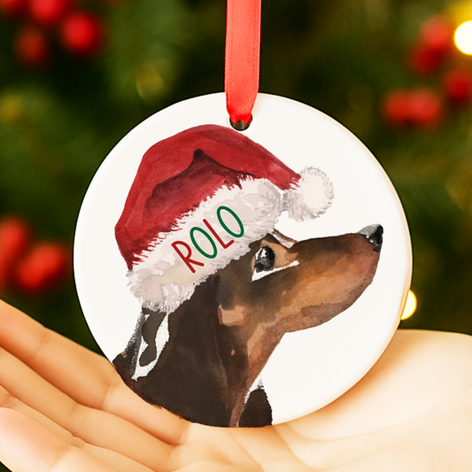 Dachshund Christmas Decoration
