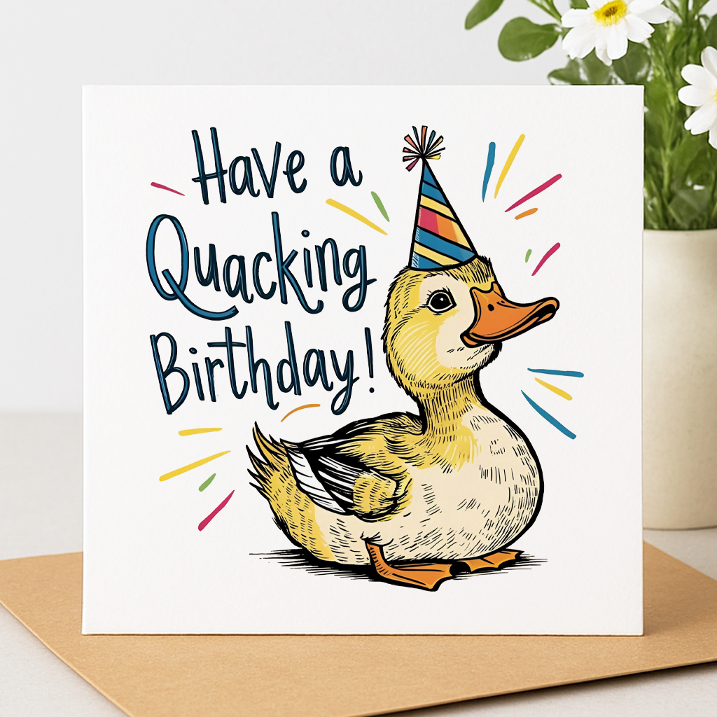 Quacking Birthday Card