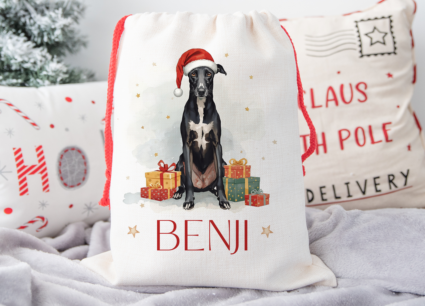 Greyhound Christmas Sack