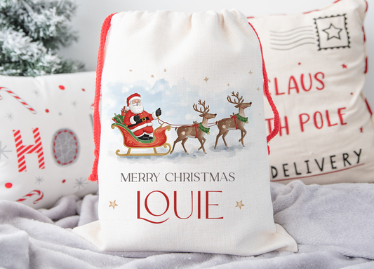 Personalised Santa Christmas Sack