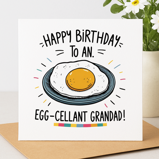 Egg-cellent Grandad Card