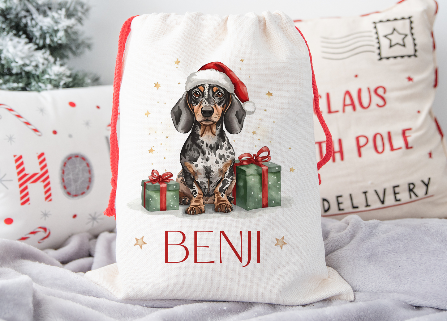 Dachshund Christmas Sack